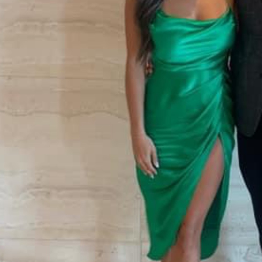Emerald green dress